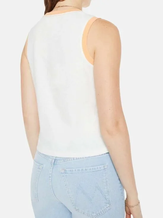 ☀️ MOTHER The Strong and Silent Type Wet Ski Tank NWT S - Picture 7 of 11